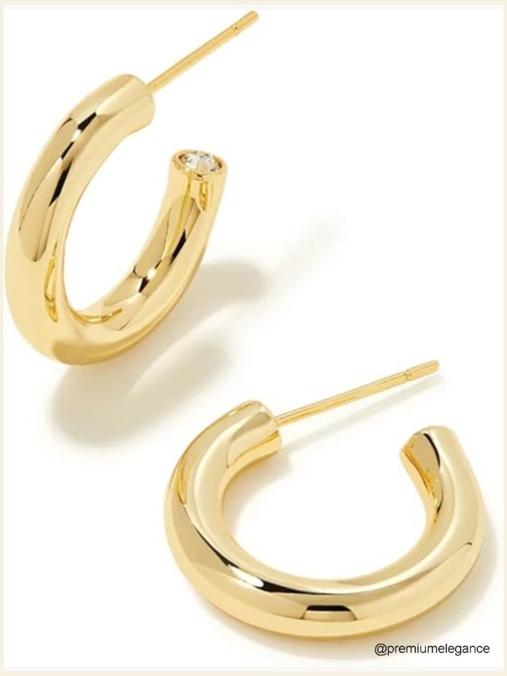 Gold Huggie Earrings - Kendra Scott Colette Style Hoop Earrings